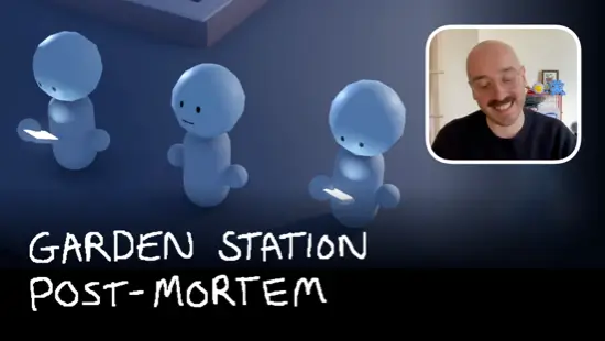 Video still from my Godot conference talk